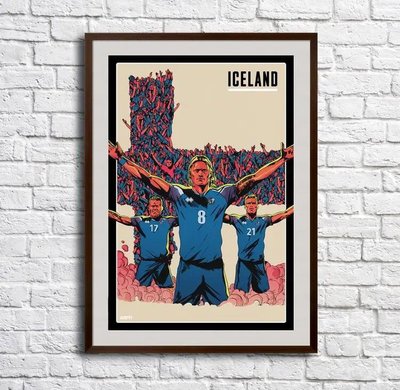 Afiș foto echipa națională a Islandei ieftin Fut17466 фото