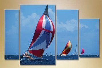 Picturi modulare Poliptic, regata de vele Mor9383 фото