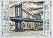 Наклейка на стену, 3D-окно с видом на высокий мост в Лондоне W49 фото 5
