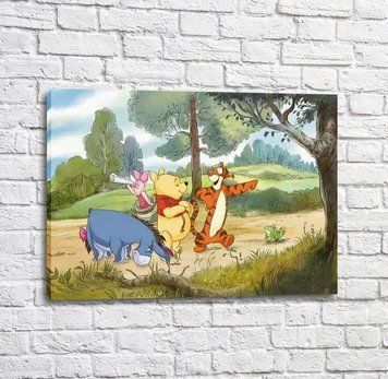 Poster Pui de urs Winnie și prietenii lui &icirc;n pădurea verde Mul16304 фото