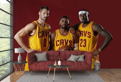 Три баскетболиста на красном фоне, спорт Spo2934 фото