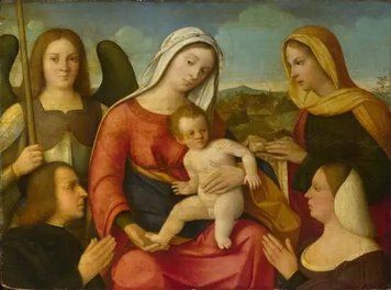 The Virgin and Child with Saints and Donors Rel10985 фото