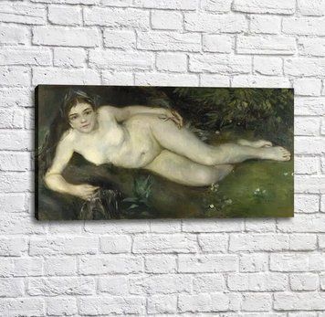 Pictură Pierre Auguste Renoir O nimfă l&acirc;ngă un p&acirc;r&acirc;u Ren14036 фото