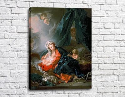 Картина Мадонна с младенцем и маленьким Иоанном Крестителем Fra11385 фото