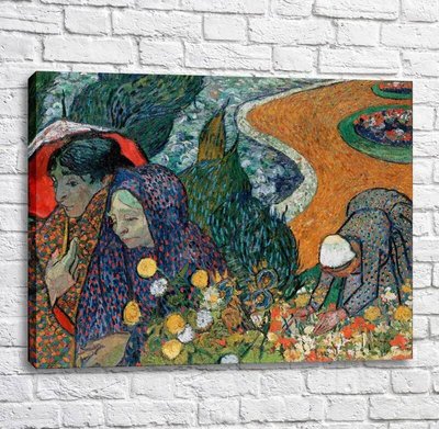 Pictură Gogh, Vincent van Memoria grădinii de la Etten (Doamnele din Arles) Van11585 фото