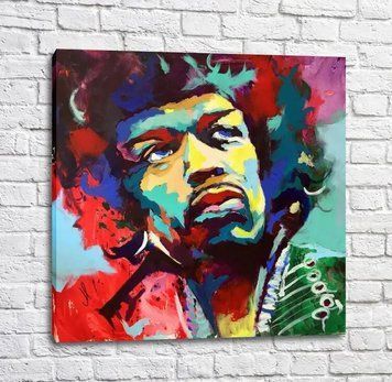 Poster Chitaristul Jimi Hendrix &icirc;n stil Art Nouveau Izv17955 фото