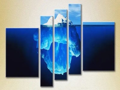 Tablouri modulare Iceberg subacvatic_06 Mor7436 фото