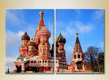 Модульные картины Храм Василия Блаженного_01 Gor8937 фото