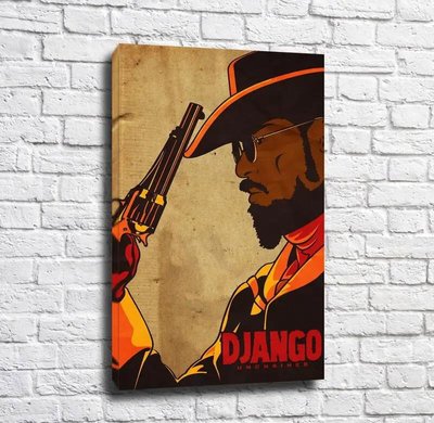 Poster cu Django cu un revolver Pos15321 фото