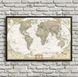 Harta fizico politica a lumii, stil vintage Kar14684 фото 1