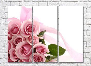 Buchet de trandafiri si fundita roz TSv6293 фото
