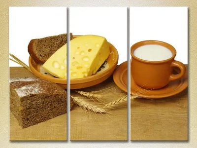 Imagini modulare Pâine cu brânză și lapte_02 Eda10643 фото