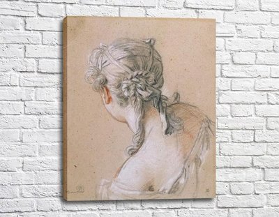 Картина Эскиз - Голова девушки сзади Fra11388 фото