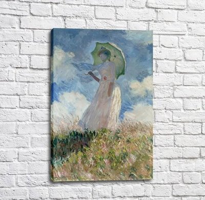 Картина Woman with a Parasol, 1886 Mon14489 фото