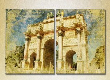Модульные картины Триумфальная арка Карузель_02 Gor8945 фото