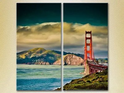 Picturi modulare Golden Gate Bridge în perspectivă Gor8995 фото