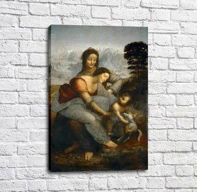 Pictură Madona cu Pruncul cu Sfânta Ana Leo14296 фото
