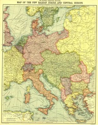 Европа, Центральная и Балканские государства (1915 г.) Sta2046 фото