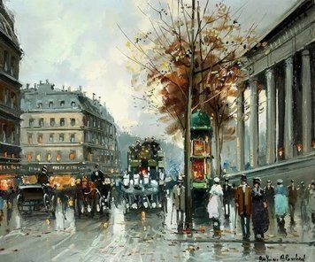 PhotoPoster Antoine Blanchard, Madeleine Place (La Place de la Madeleine) Ant18786 фото
