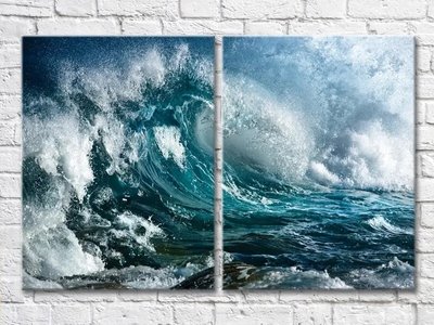 Диптих Волны бушующего моря Mor8147 фото
