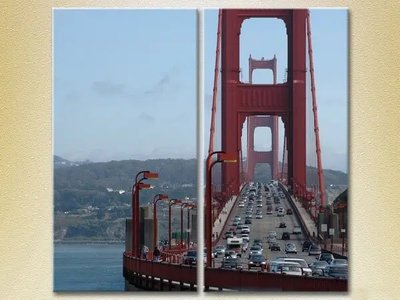 Tablouri modulare Podul Golden Gate, trafic Gor8997 фото