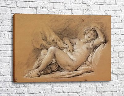 Pictura Schiță - Nud în pat Fra11447 фото