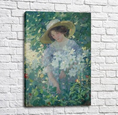 Картина Карл Альберт Буер - Собирая цветы,-1909-11 Imp12348 фото