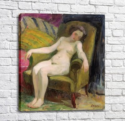 Tablo Henri Lebasque - Nud într-un fotoliu Imp12598 фото